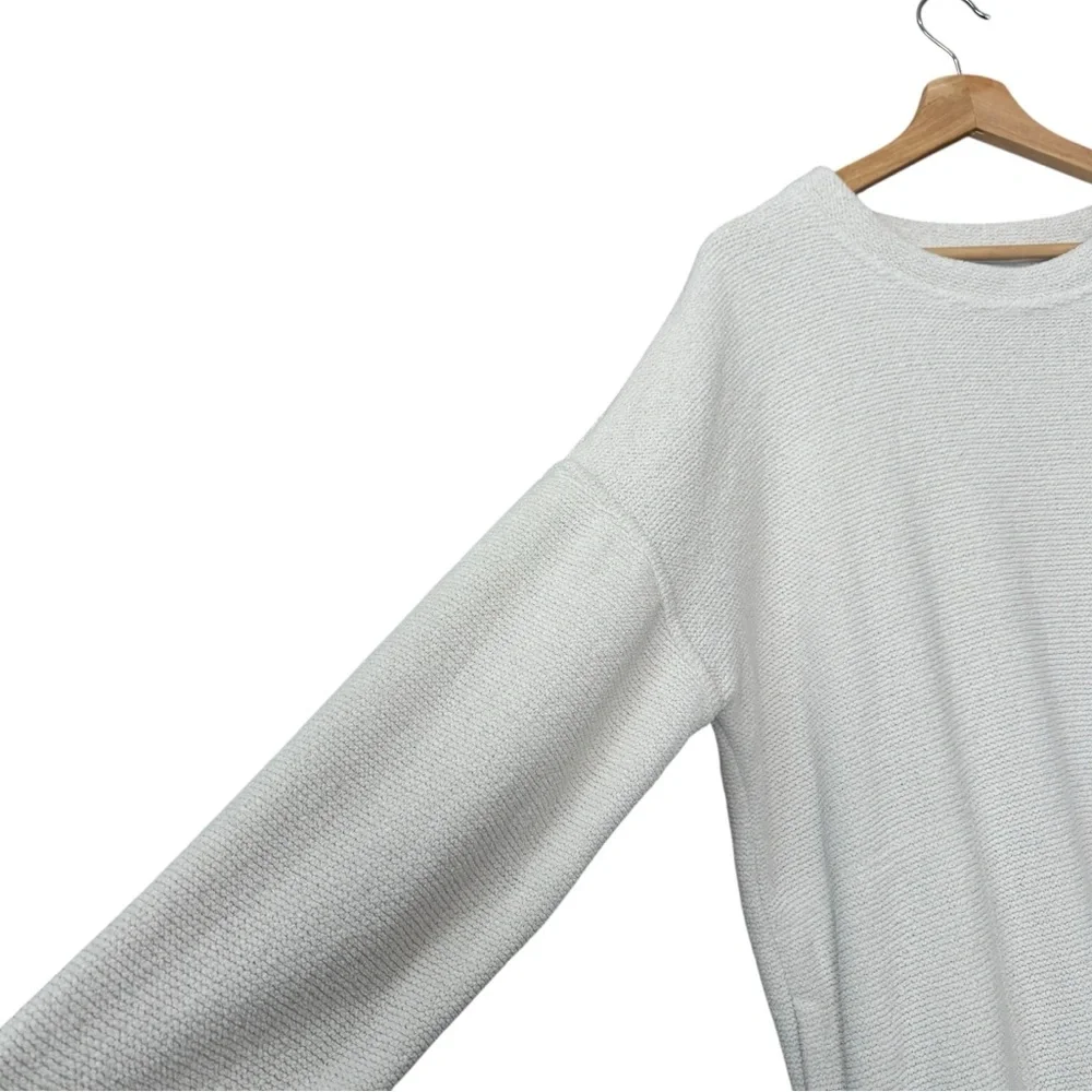 Free People Beach Light Beige Long Tunic Ribbed Knit Sweater‎ Size Small